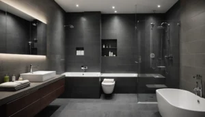 kleines bad mit badewanne und dusche